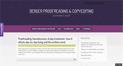 Desktop Screenshot of bergerproofreading.com